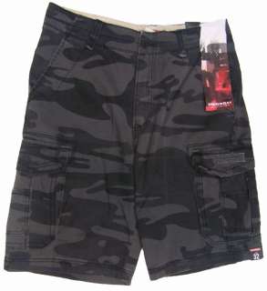 UnionBay Young Mens Cargo Shorts Black Camo Y18WW3D Ö  