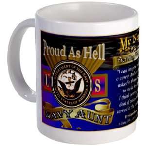 Proud Navy Aunt / Pride In Nephew Military Mug by   