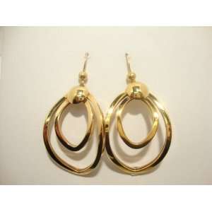  HANGING EARRINGS DOUBLE ROUND 