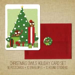  Christmas Owls Holiday Cards Baby
