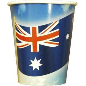  Australian Flag Paper Cups (Set of 8): Kitchen & Dining