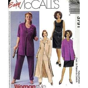  Mccalls Sewing Pattern 3791 Womens/ Womens Petite Duster, Jacket 