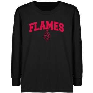  UIC Flames Youth Black Logo Arch T shirt  Sports 