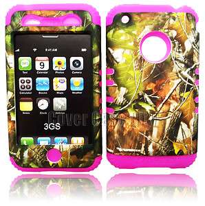 For Apple iPhone 3G 3GS Hard Case Hunter Camo Mossy On Pink 2 in 1 