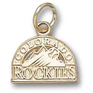 Colorado Rockies MLB Club Logo 5/16 Pendant (14kt):  
