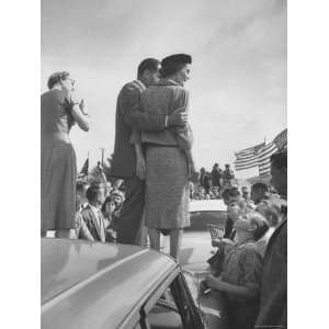  Richard M. Nixon with Wife During Campaign Tour 
