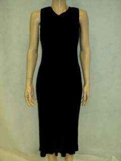 EILEEN FISHER Black Velvet Elegant Dress Petites Sz PP  