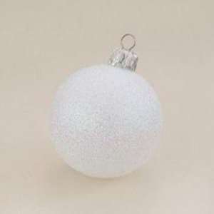  Irridescent White Glitter Ball Case Pack 64 