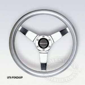  UFlex Ponza Steering Wheels PONZAY/S Silver Alum. / Yellow 