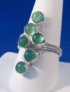  Green Onyx Cocktail Ring Size 10.0 OXR110  