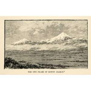 1903 Print Mount Ararat Turkey Twin Peak Greater Lesser Massif Genesis 
