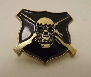 Skull Sniper Rifle Enamel Military Lapel Pin Hat Pin  