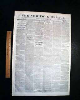 TYBEE ISLAND Georgia GA 1861 Civil War Old NY Newspaper  