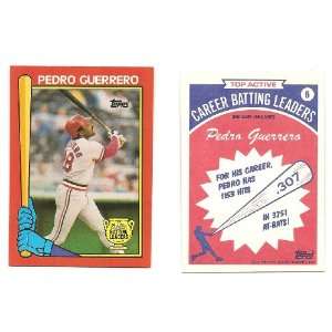 Pedro Guerrero St. Louis Cardinals 1989 Topps Batting Leaders Limited 