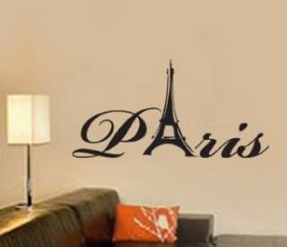 Vinyl Wall Art Decal Sticker Paris Eiffel Tower France  