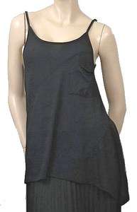 New Anama Two Tone Striped Tank Top Womens Shirts Black Size M  