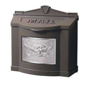 Gaines Metal Wall Mount Mailbox   Eagle Plate Mail Box  