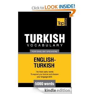 Turkish Vocabulary for English Speakers   English Turkish   5000 Words 