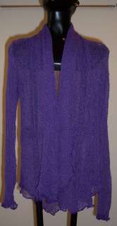NWT Art To Wear Curly Hand Knit Jacket Poncho Cover Up One Size