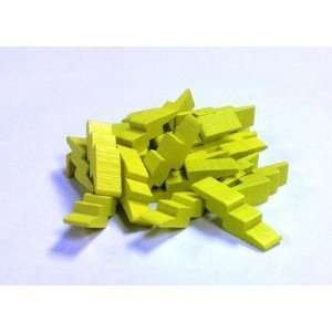  Energy/Lighting Bolt Yellow Wooden Token Set (25 Tokens) Toys & Games