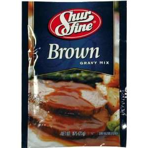 Shurfine Brown Gravy Mix   24 Pack Grocery & Gourmet Food