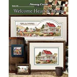  Welcome Heart & Home   Cross Stitch Pattern Arts, Crafts 