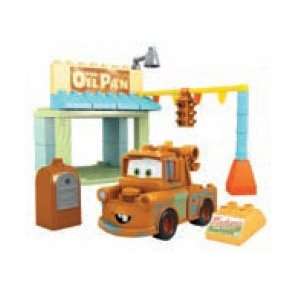    Mega Bloks Disney Cars Maters Corner Gas Playset: Toys & Games