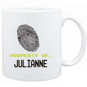  Mug White  Property of _ Julianne   Fingerprint  Female 