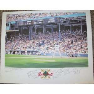   HAL NEWHOUSER AL KALINE   Autographed MLB Art