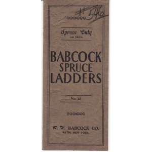  1934 BADCOCK LADDERS CATALOG WITH A PRICE LIST Everything 