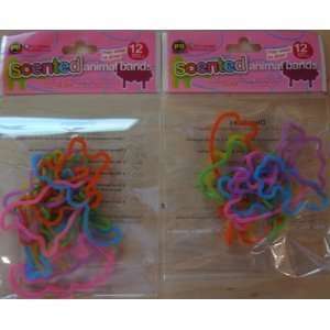    24 pack of Scented Animal Rubber Bands Crazy Bandz: Toys & Games