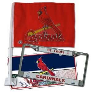 Rico Tag Industries 151148 St. Louis Cardinals MLB Automotive Fan Pack 