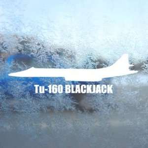  Tu 160 BLACKJACK White Decal Military Soldier Car White 
