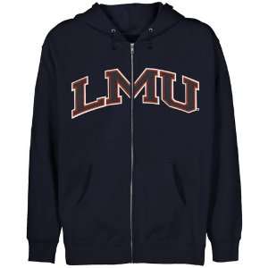   Lions Youth Navy Blue Arch Applique Full Zip Hoody