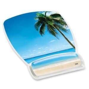  3M Beach Design Gel Mouse Pad Wrist Rest. MOUSEPAD AND 