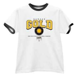  Denver Gold USFL Ringer T Shirt