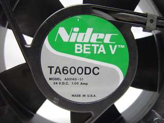 Nidec Beta V TA600DC 5 Blade Cooling Fan A33143 55 24VDC 1.05A  