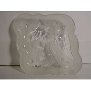   Celebrations Crystal Clear 7 Trumpeting Angel Plate: Home & Kitchen