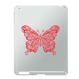  iPad 2 Case Silver of Stylized Lacy Butterfly Everything 