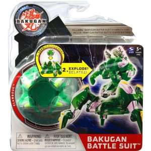  Bakugan Mechtanium Surge Battle Suit Green Clawbruk Toys 