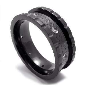 Womans & Mens Beautiful Fashionable Titanium Steel Ring Jewelry Size 