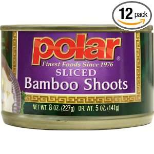 MW Polar Foods Sliced Bamboo Shoots, 8 Ounce Cans (Pack of 12)  