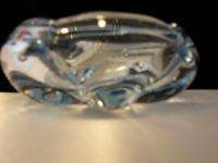 Orrefors Signed Pale Blue Art Glass Bowl Charity Item  