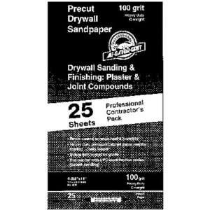  Ali Ind. 03312 Bulk Precut Drywall Sandpaper (Pack of 25 