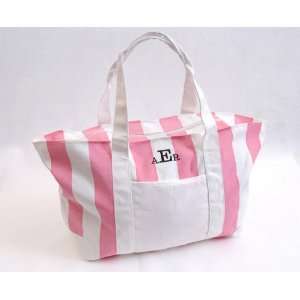  Candy Striped Beach Tote Bag: Home & Kitchen