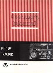 Massey Ferguson MF 150 Tractor Operators Manual  