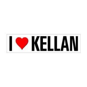  I Heart Love Kellan   Window Bumper Sticker Automotive