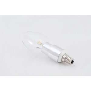 LA LED Candelabra 3 watt Architectural White Dim Normal Tip Equal to 