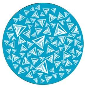  Triangles Floating   Blue   One Color Gobo