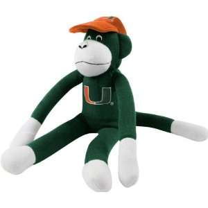  Miami Hurricanes Sock Monkey: Sports & Outdoors